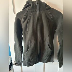 Lululemon Scuba Full Zip sweatshirts- dark green, size 4